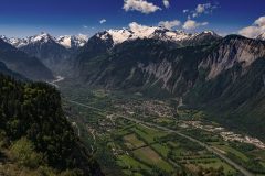 View of Le Bourg d'Oisans from Pas de la Confession